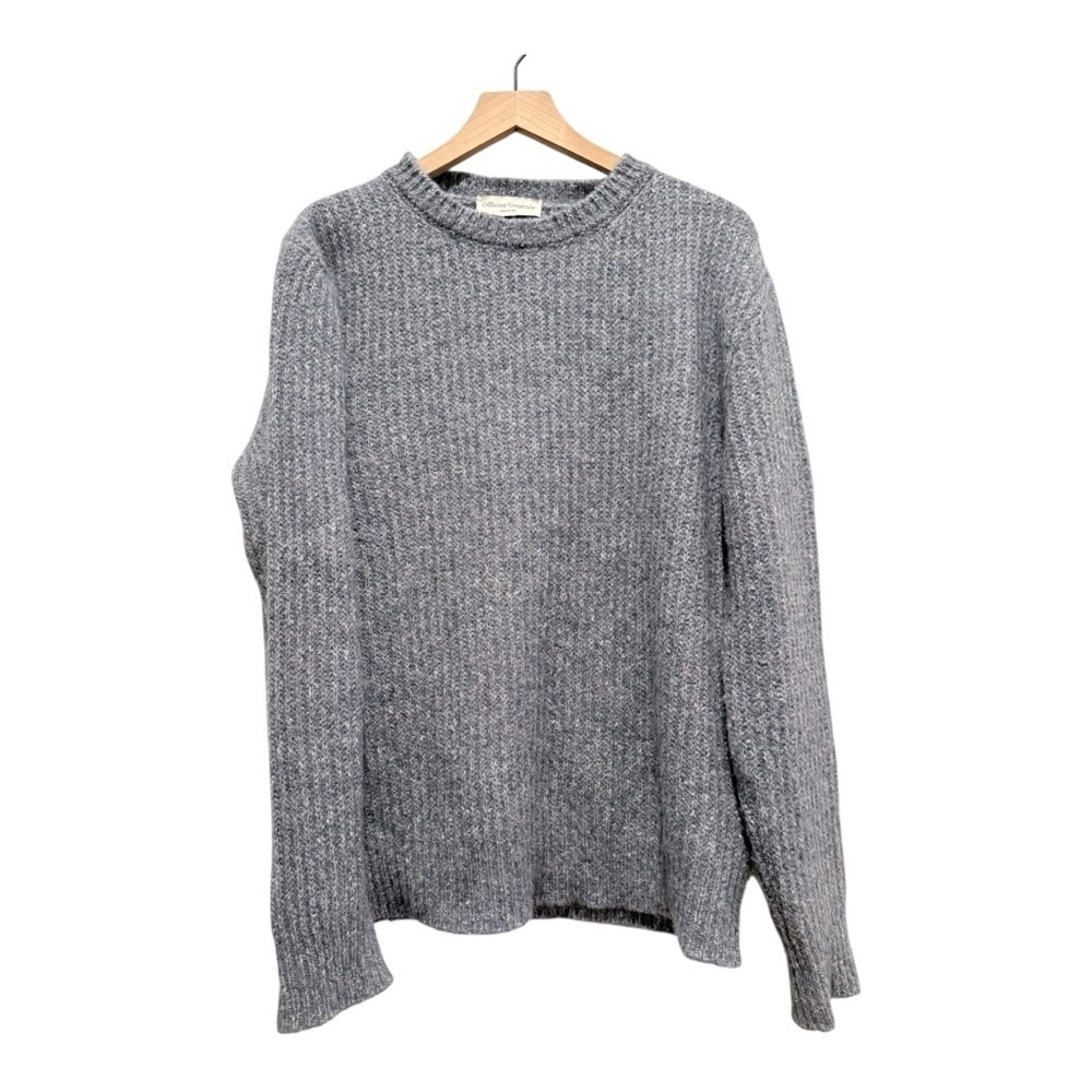 Officine Générale Italian Alpaca Wool Blend Sweater Men’s L Blue Made in Italy